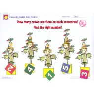 Find the right number of crows on each scarecrow