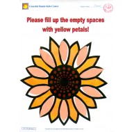 Fill up the empty spaces with yellow petals
