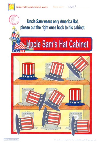 Uncle Sam Hat Cabinet